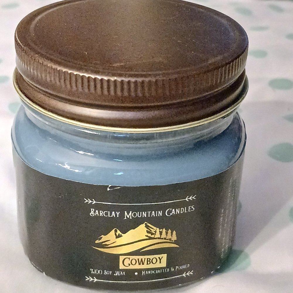 NWT! BARCLAY MOUNTAIN CANDLE (COWBOY)